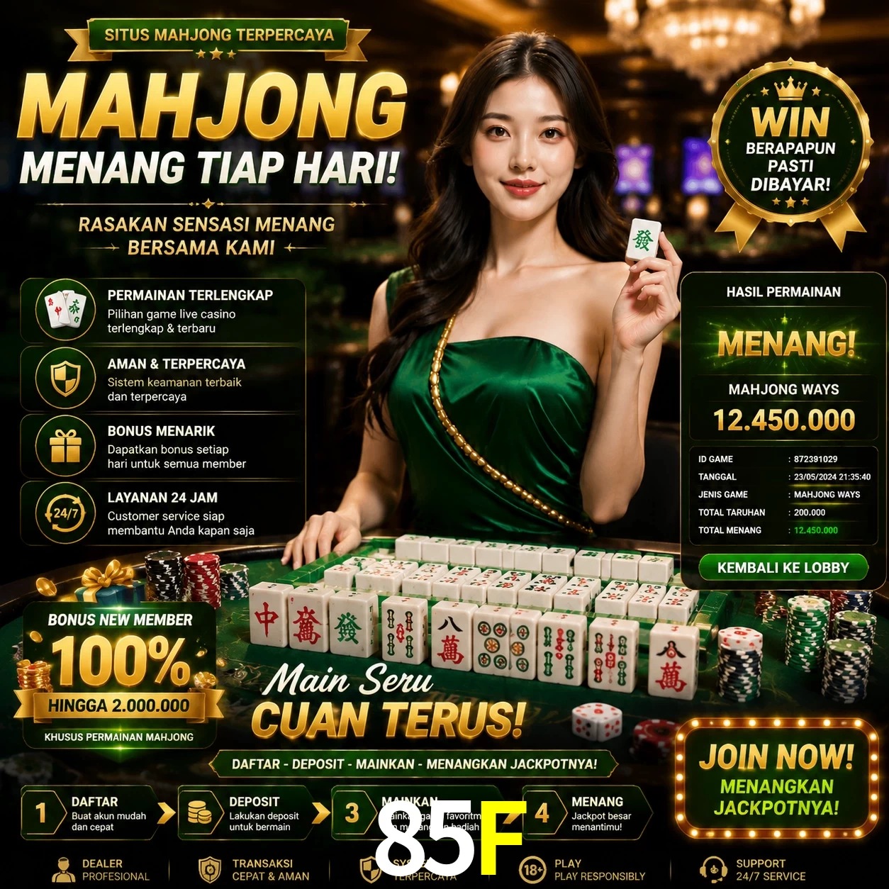 Cashback VIP 85F - reembolso semanal